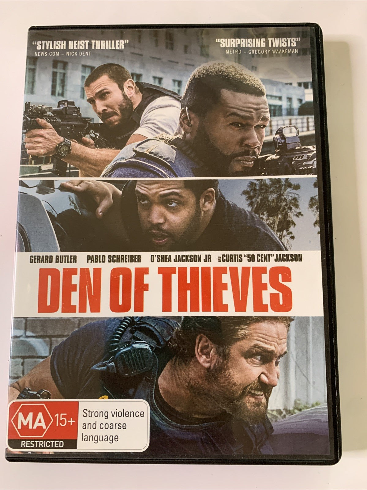 Den of Thieves (DVD, 2018) Gerard Butler, Pablo Schreiber Region 4  NEW