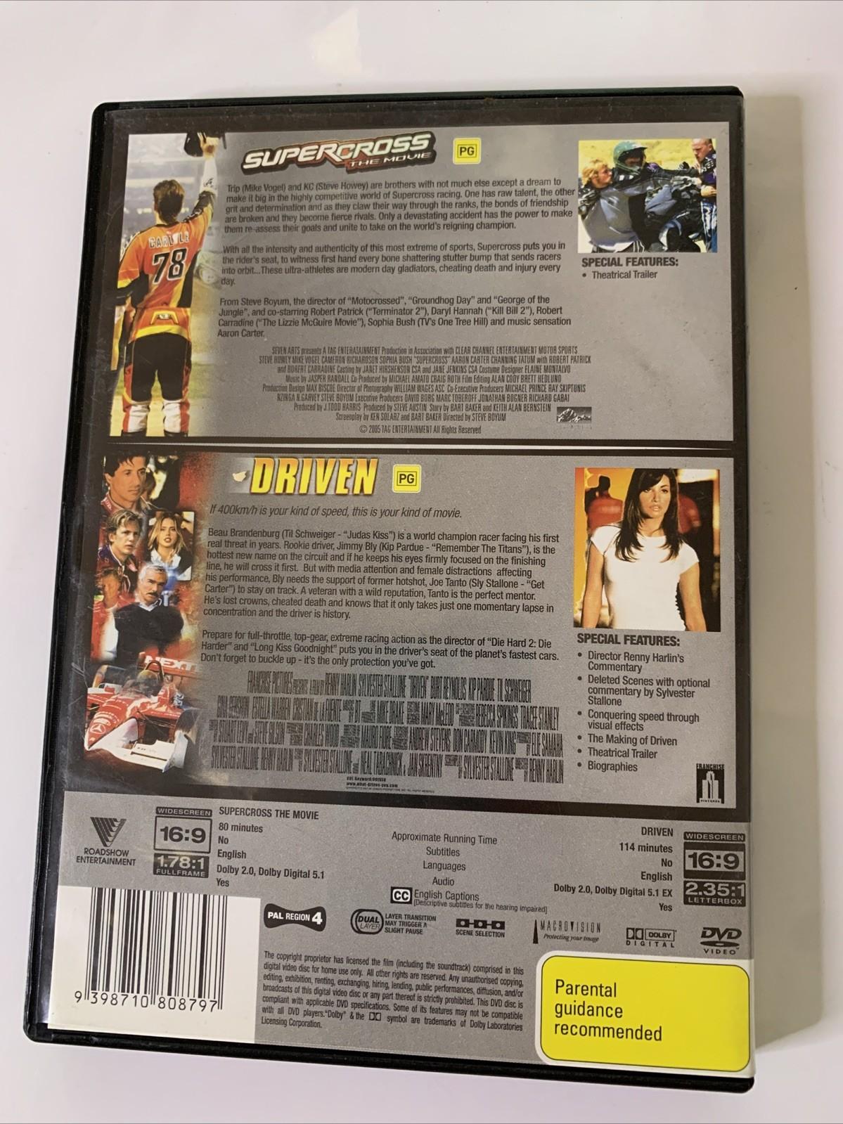 Supercross / Driven (DVD, 2005) Mike Vogel, Kip Pardue  Region 4
