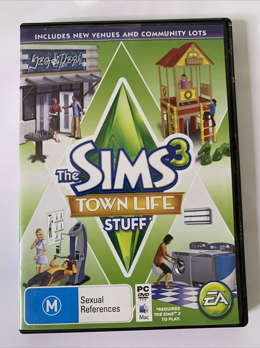 The Sims 3: Town Life PC DVD Windows Mac Game