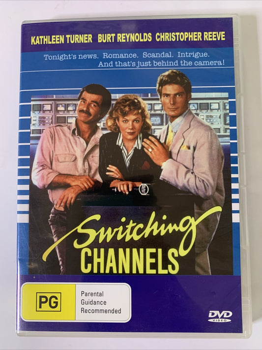 Switching Channels (DVD, 1987) Kathleen Turner, Burt Reynolds, Christopher Reeve