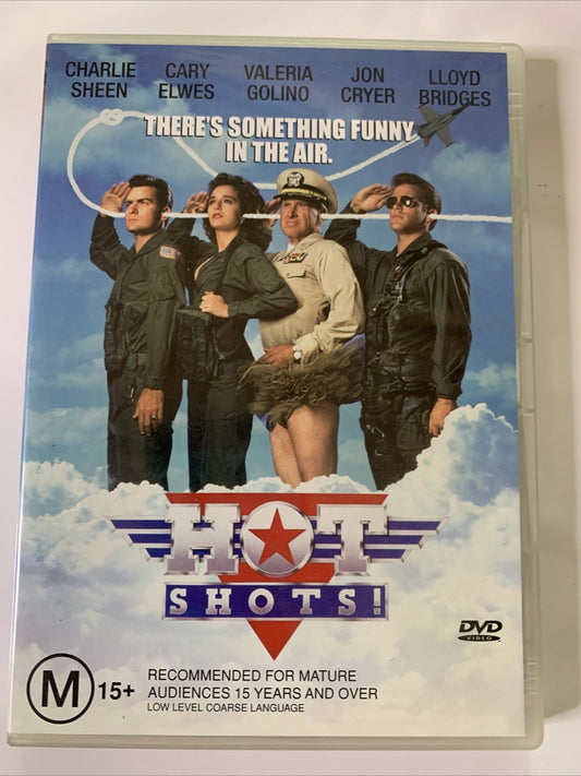 Hot Shots! (DVD, 1991) Charlie Sheen, Jon Cryer, Lloyd Bridges Region 4