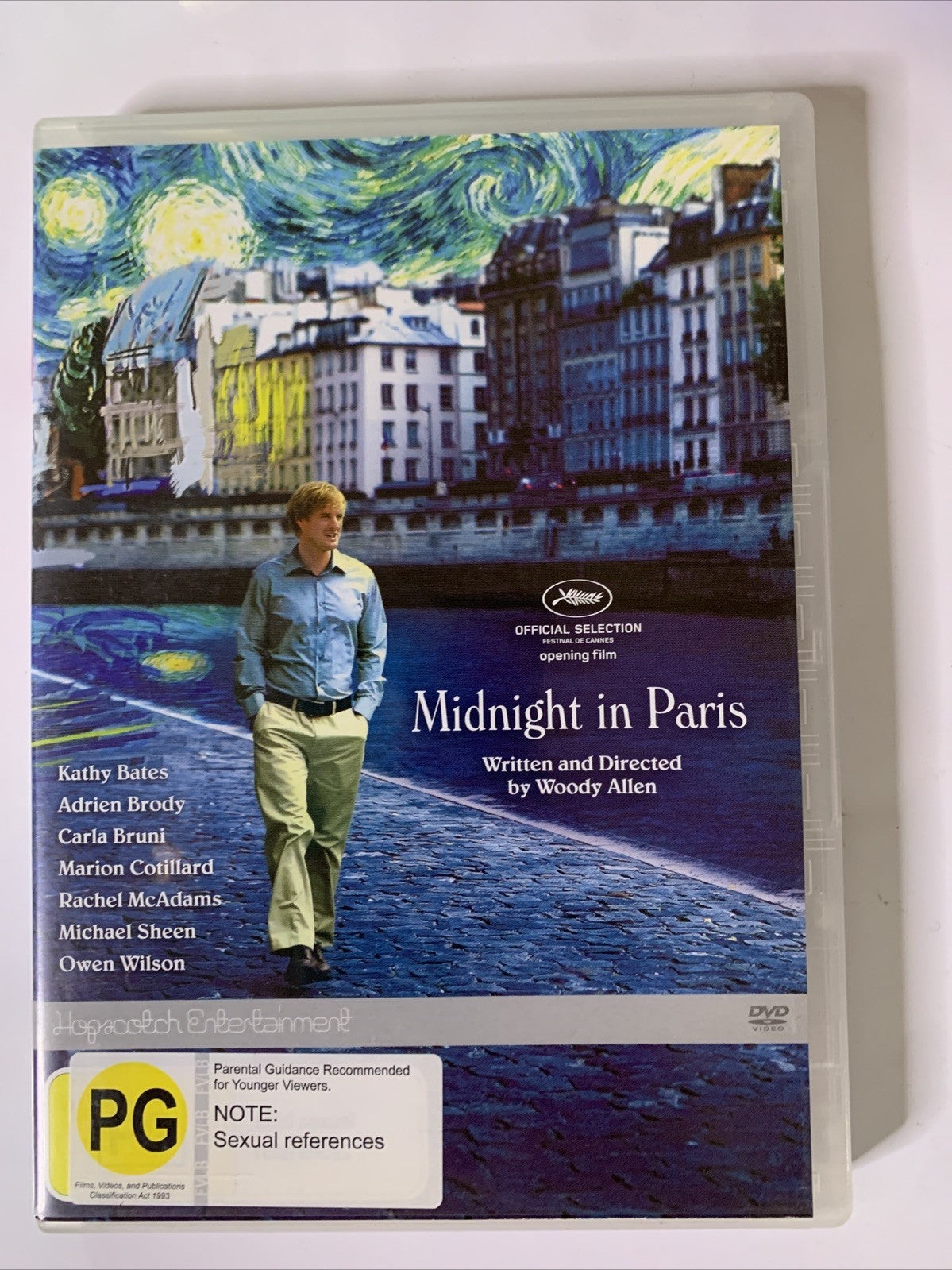 Midnight in Paris (DVD, 2011) Rachel McAdams, Owen Wilson Region 4  NEW