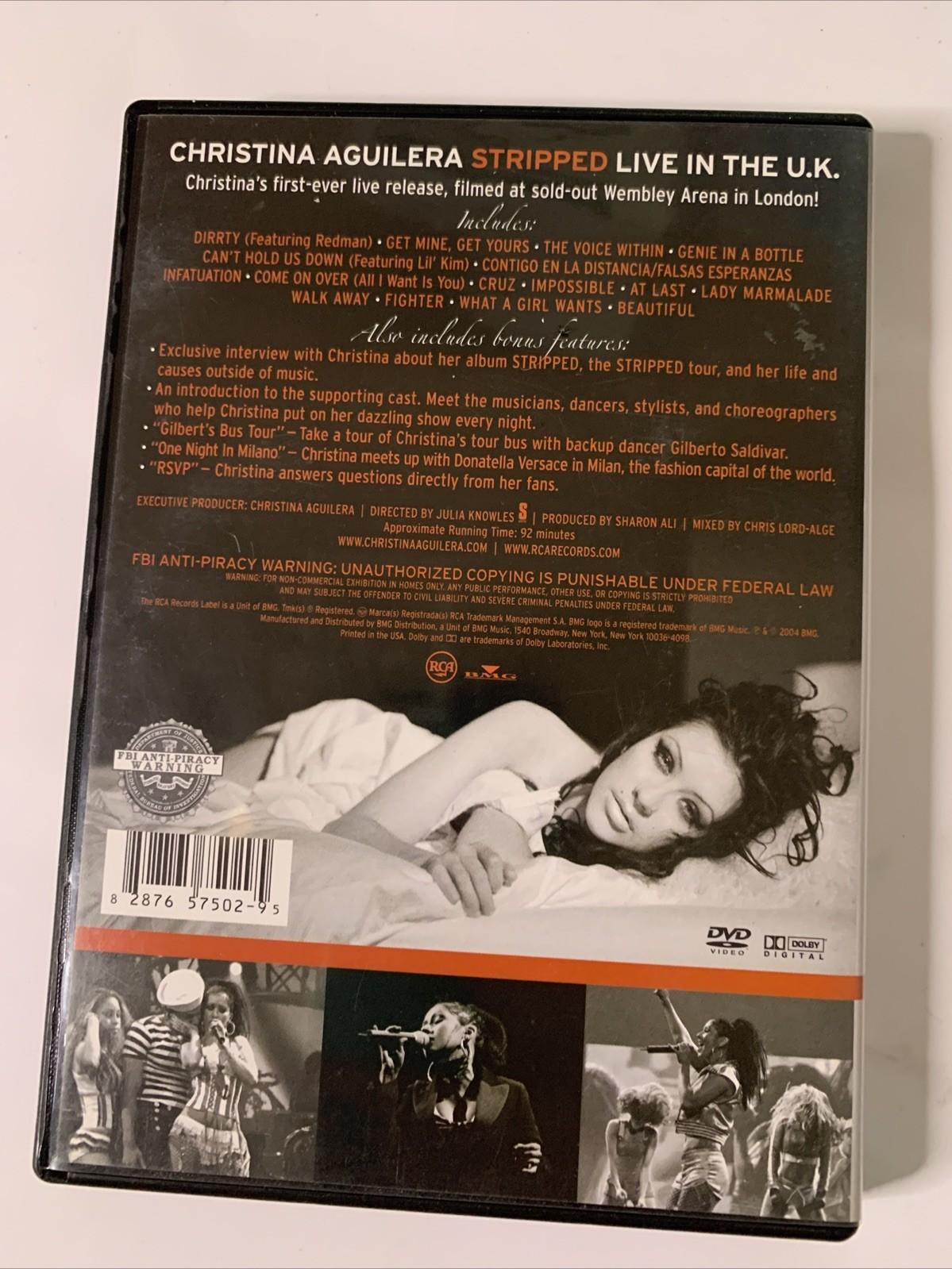 Christina Aguilera – Stripped (Live In The U.K.) (DVD, 2004) All Regions