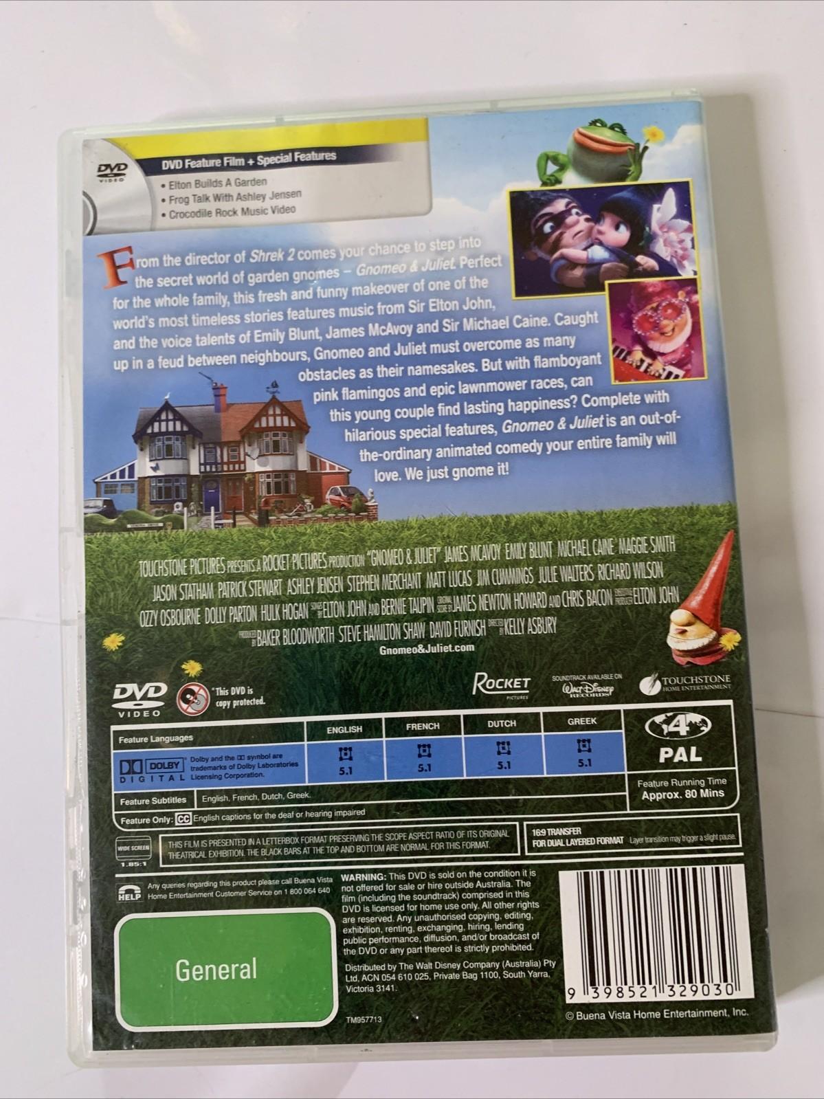 Gnomeo & Juliet (DVD, 2011) Animated Film Region 4