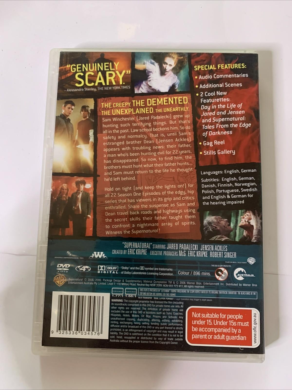 Supernatural : Season 1 & 2 (DVD, 2005, 12-Disc) Region 4