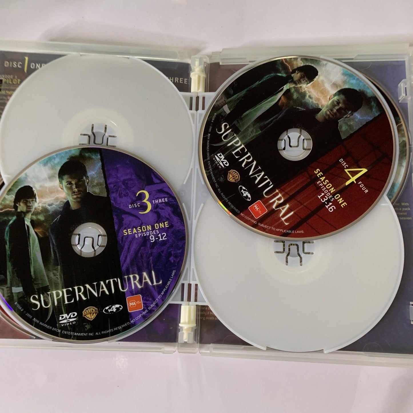 Supernatural : Season 1 & 2 (DVD, 2005, 12-Disc) Region 4
