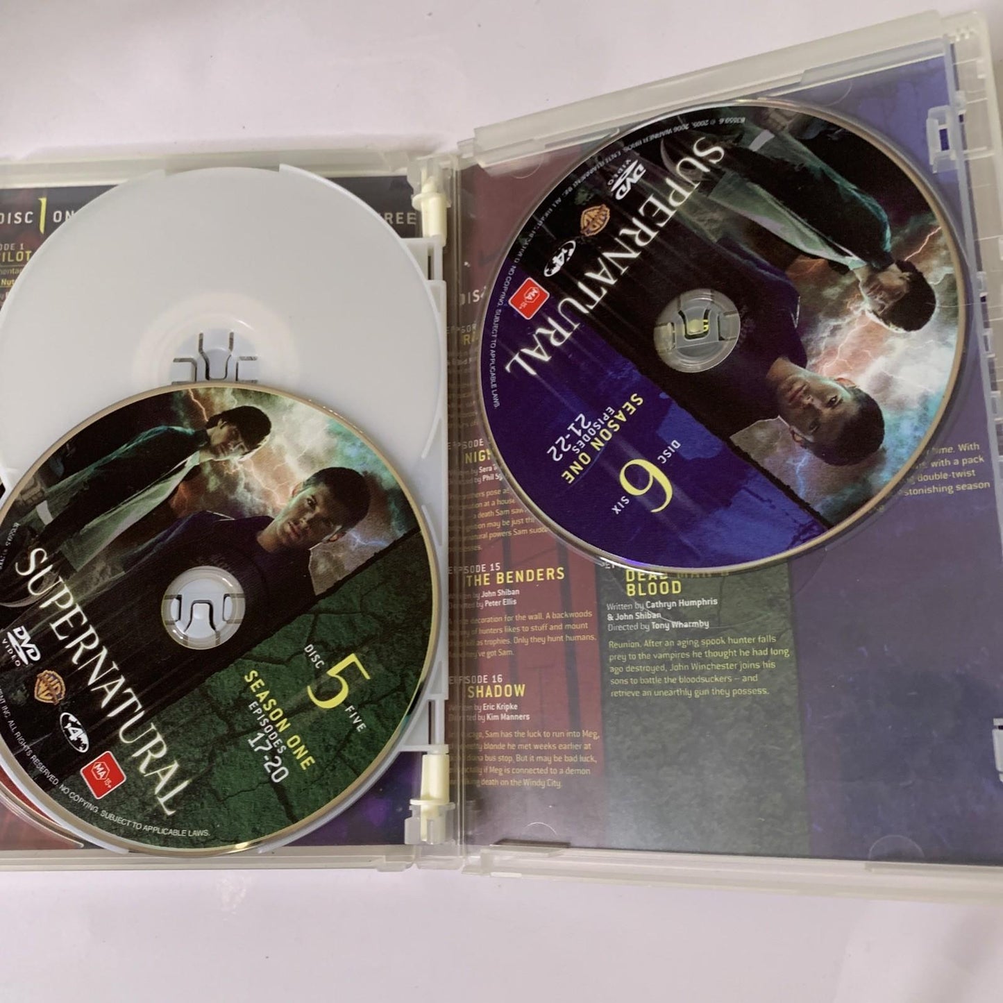 Supernatural : Season 1 & 2 (DVD, 2005, 12-Disc) Region 4