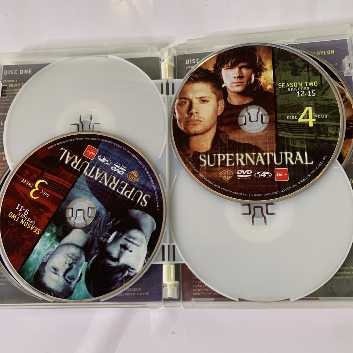 Supernatural : Season 1 & 2 (DVD, 2005, 12-Disc) Region 4