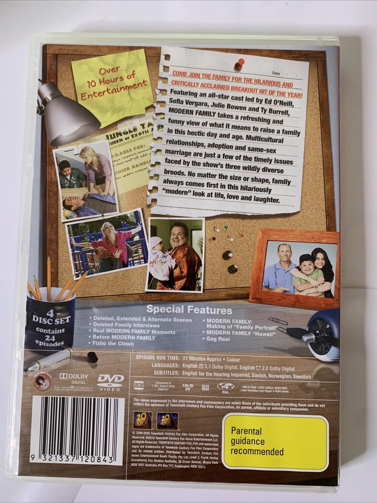 Modern Family : Season 1 (DVD, 2009, 4-Disc) Region 4