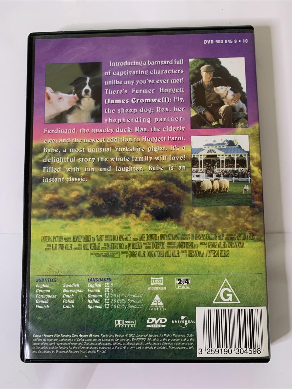 Babe (DVD, 1995) James Cromwell, Magda Szubanski Region 4 &2