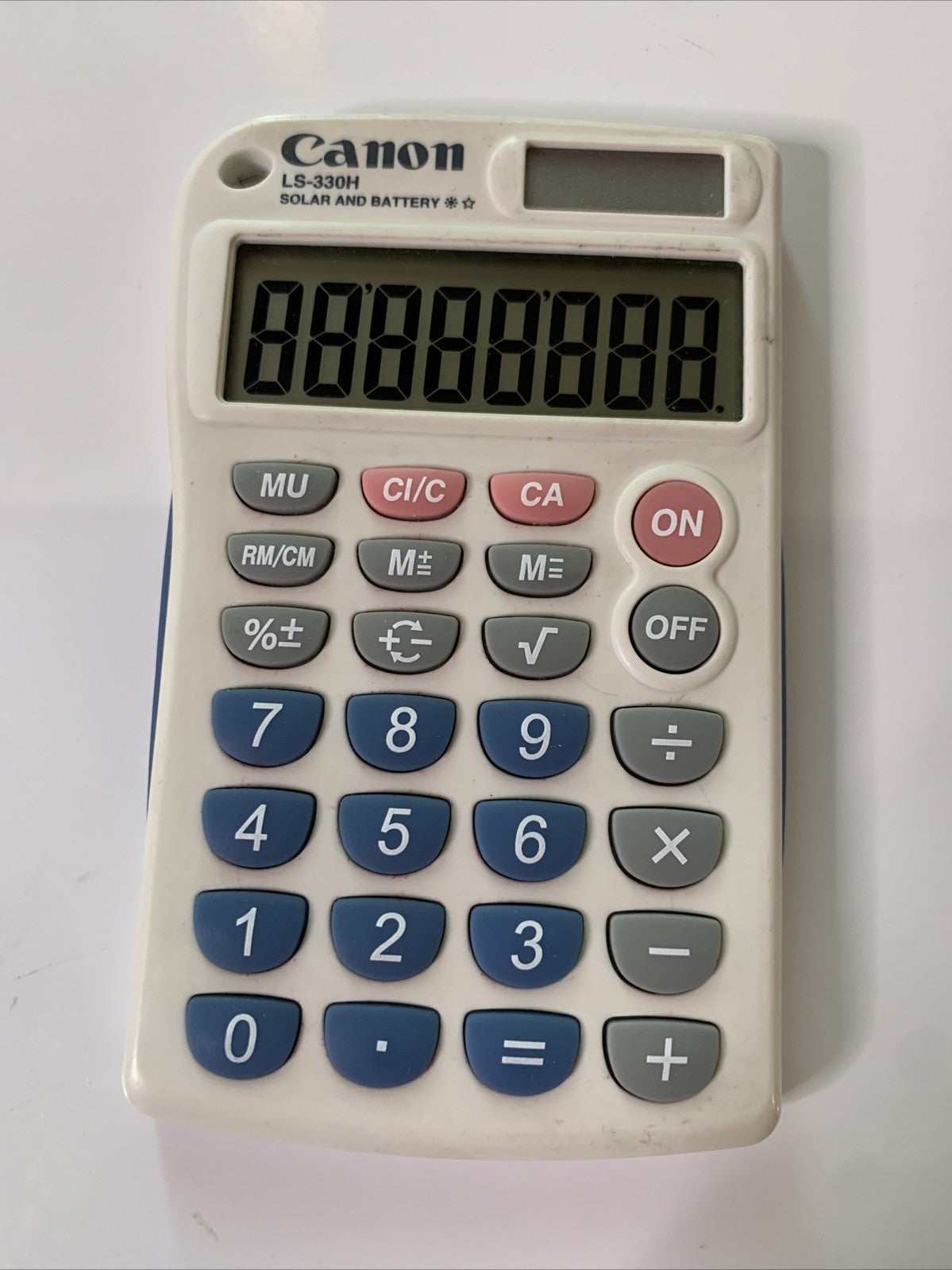 Canon LS-330H Solar & Battery Calculator