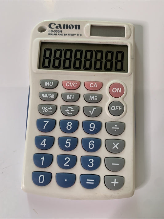 Canon LS-330H Solar & Battery Calculator