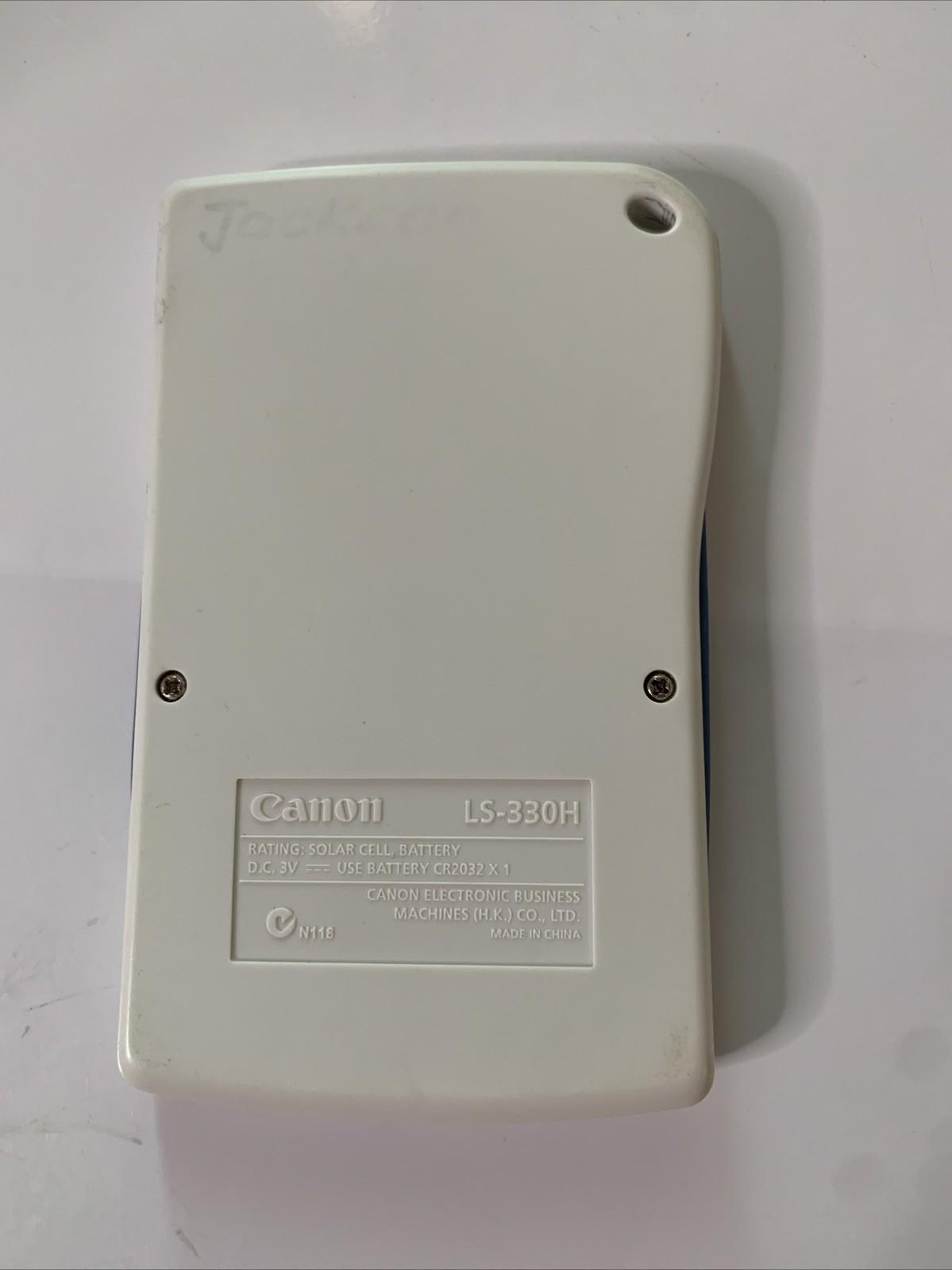 Canon LS-330H Solar & Battery Calculator