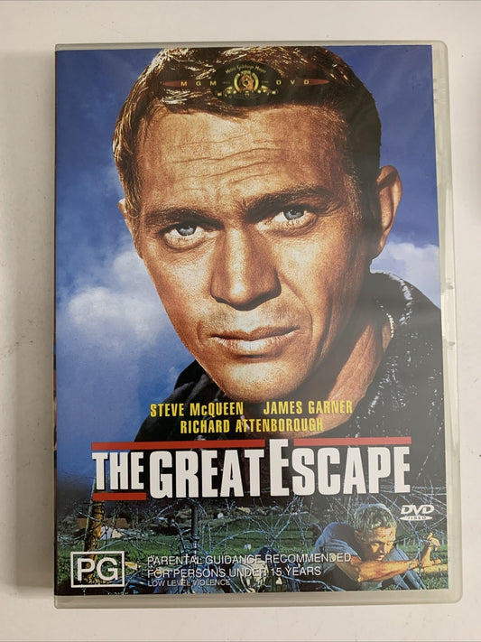 The Great Escape (DVD, 1963) Steve McQueen, James Coburn Region 4 NEW