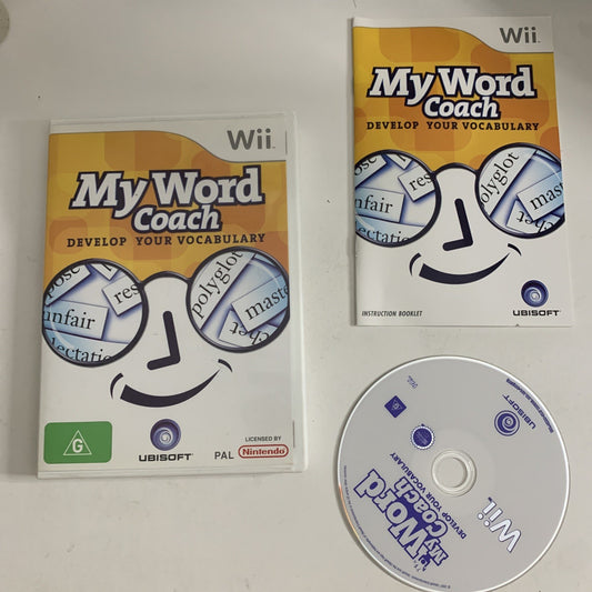 My Word Coach: Develop Your Vocabulary Nintendo Wii PAL Game Complete