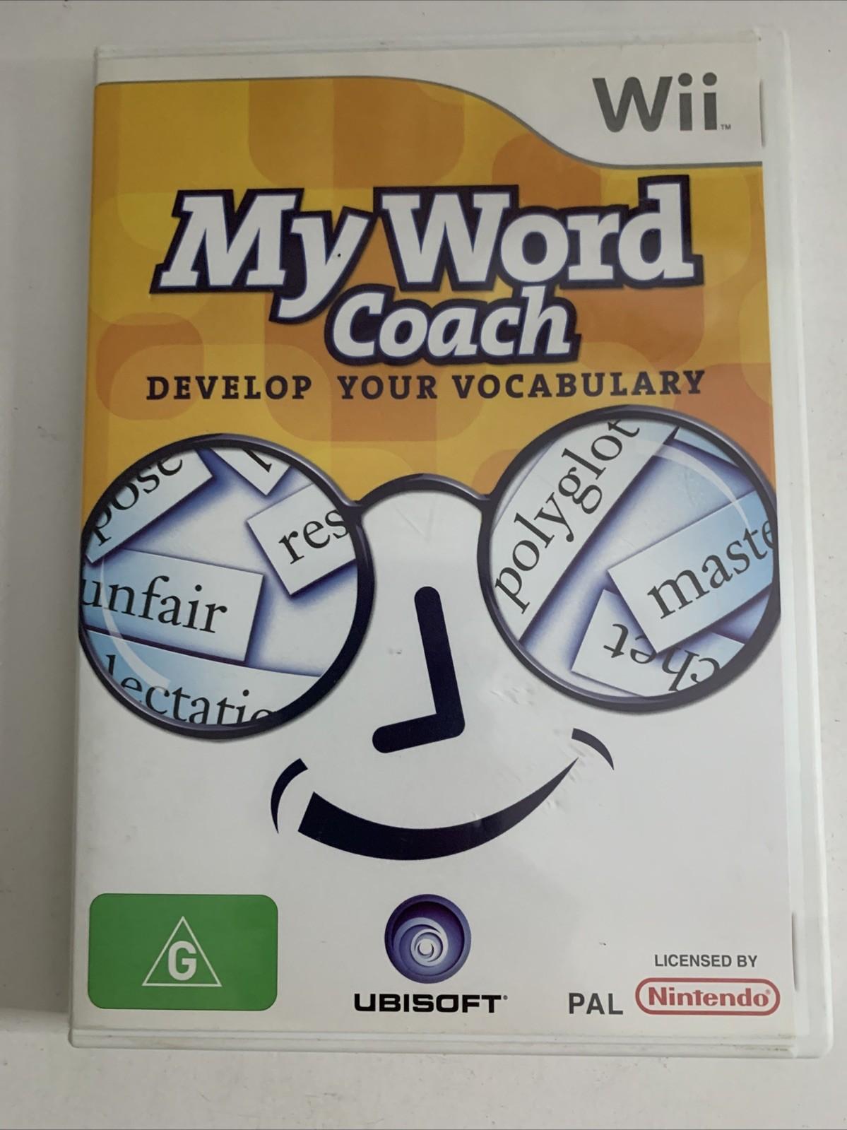 My Word Coach: Develop Your Vocabulary Nintendo Wii PAL Game Complete