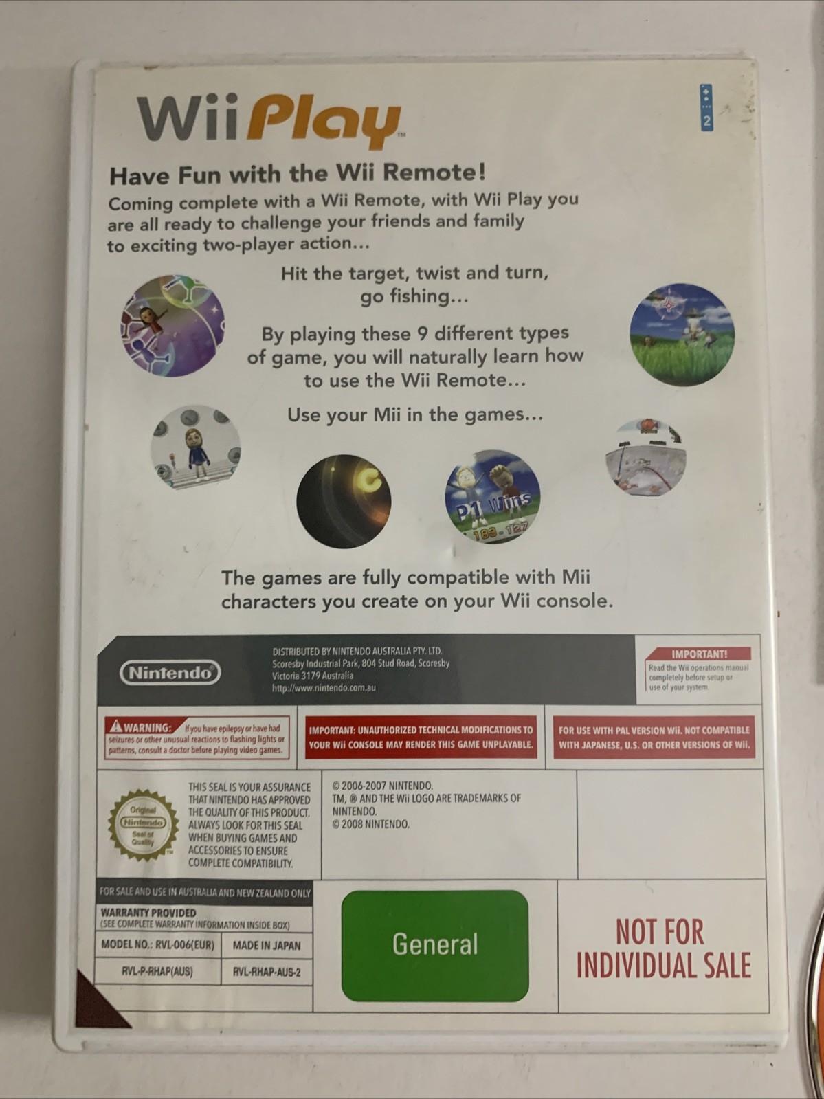 Wii Play (Nintendo Wii, 2006) PAL Game Complete