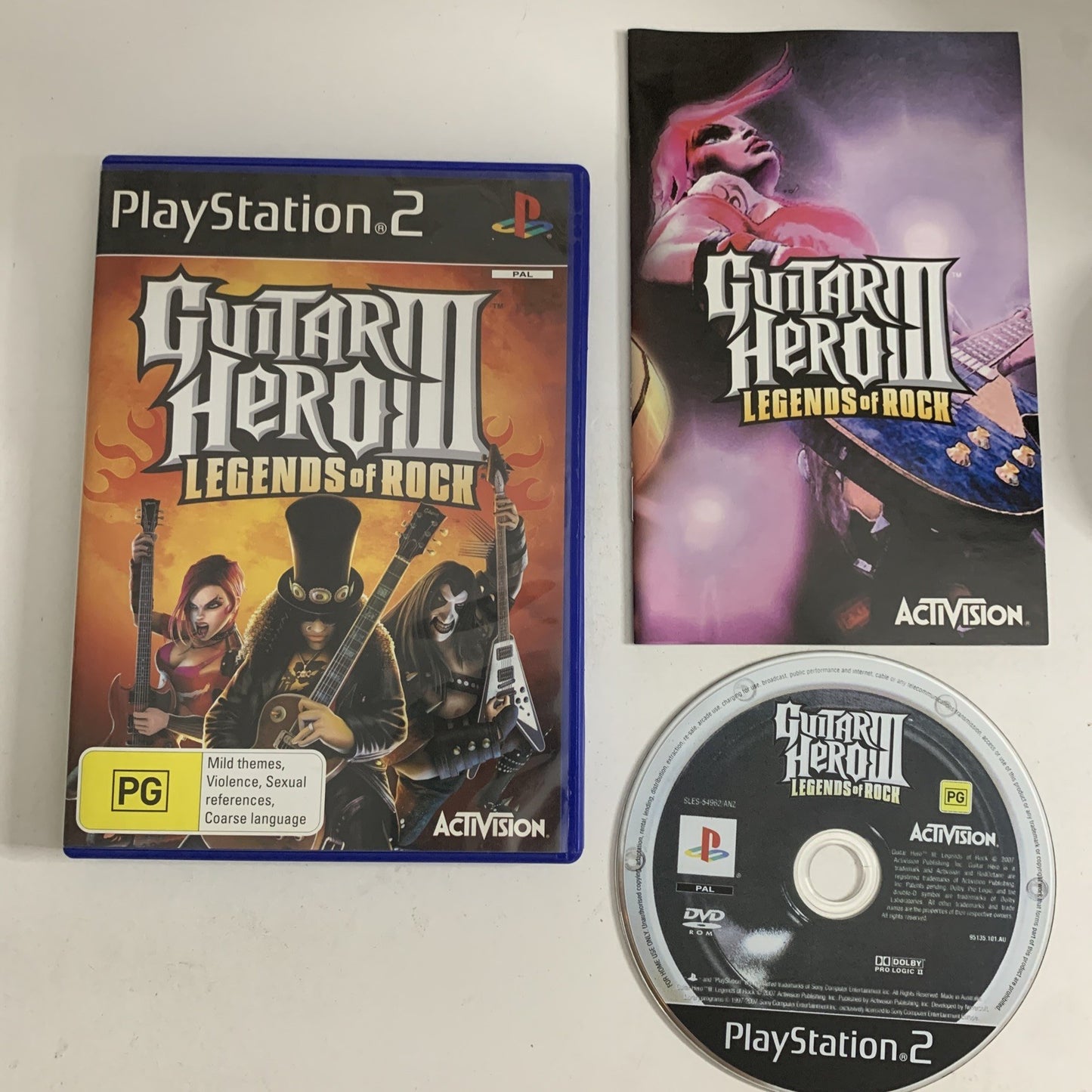 Guitar Hero III: Legends of Rock PS2 PlayStation 2 PAL Complete