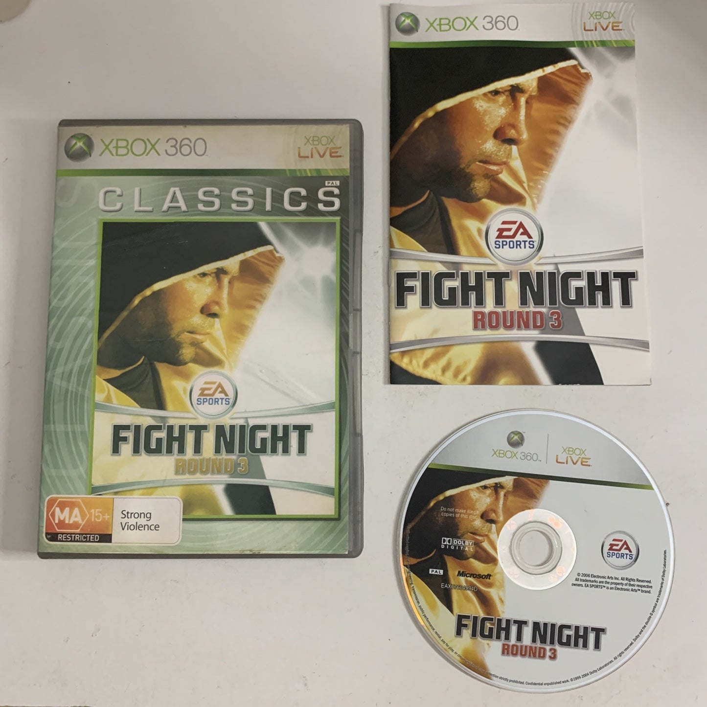 Fight Night Round 3 Microsoft XBOX 360 PAL Boxing Game Complete