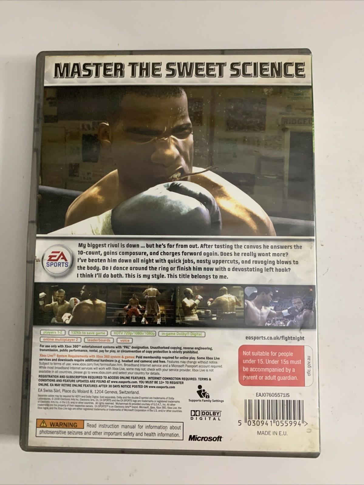Fight Night Round 3 Microsoft XBOX 360 PAL Boxing Game Complete