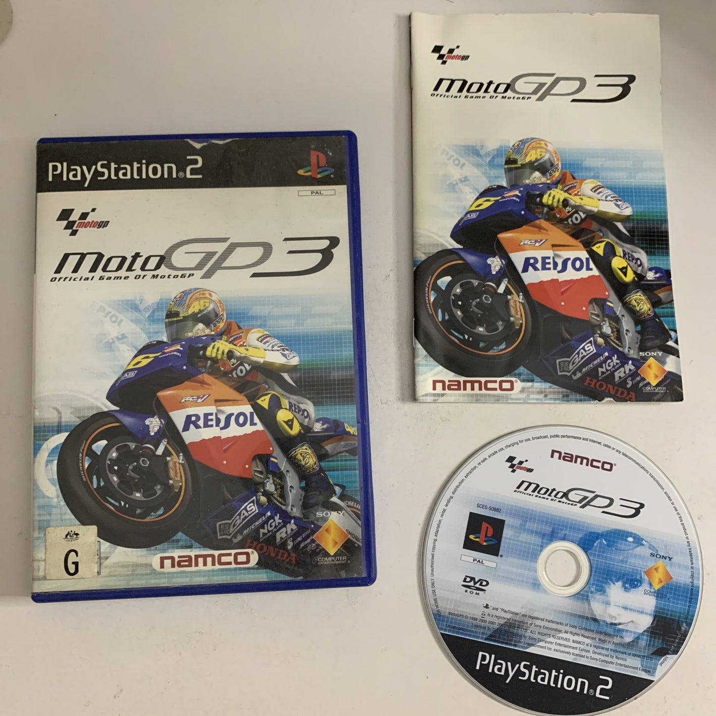 MotoGP 3 PS2 Sony PlayStation 2 PAL Motorcycle Racing Game Complete