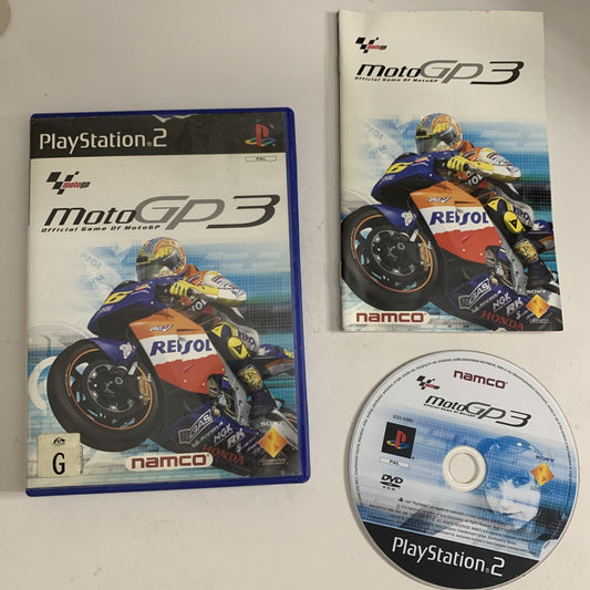 MotoGP 3 PS2 Sony PlayStation 2 PAL Motorcycle Racing Game Complete