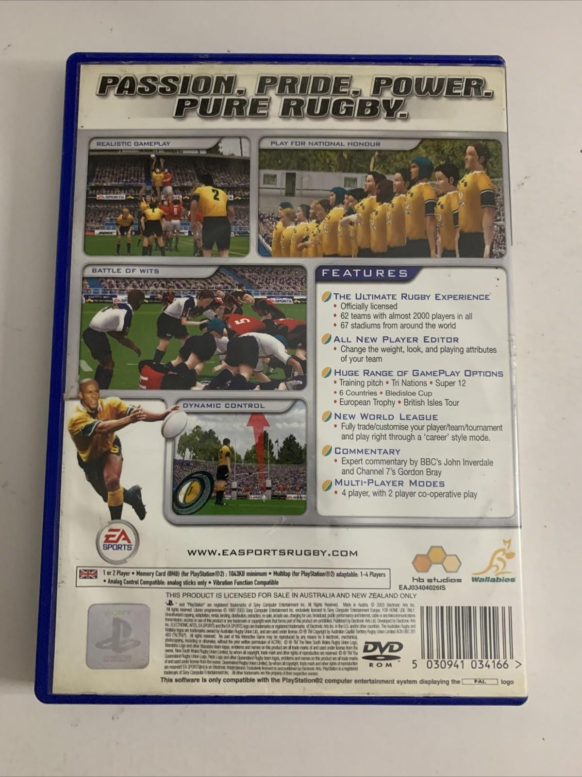 Rugby 2004 PS2 PlayStation 2 PAL EA Sports Game Complete