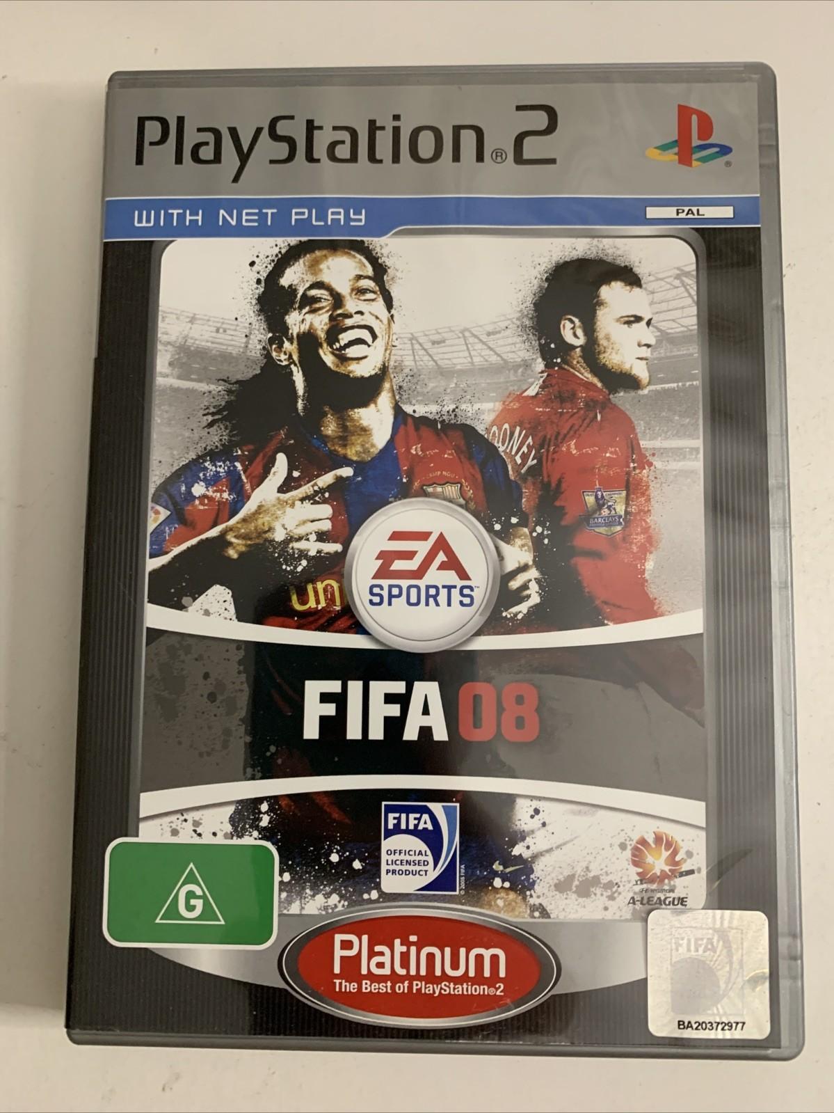 FIFA 08 PS2 Sony Playstation 2 Platinum Game Complete