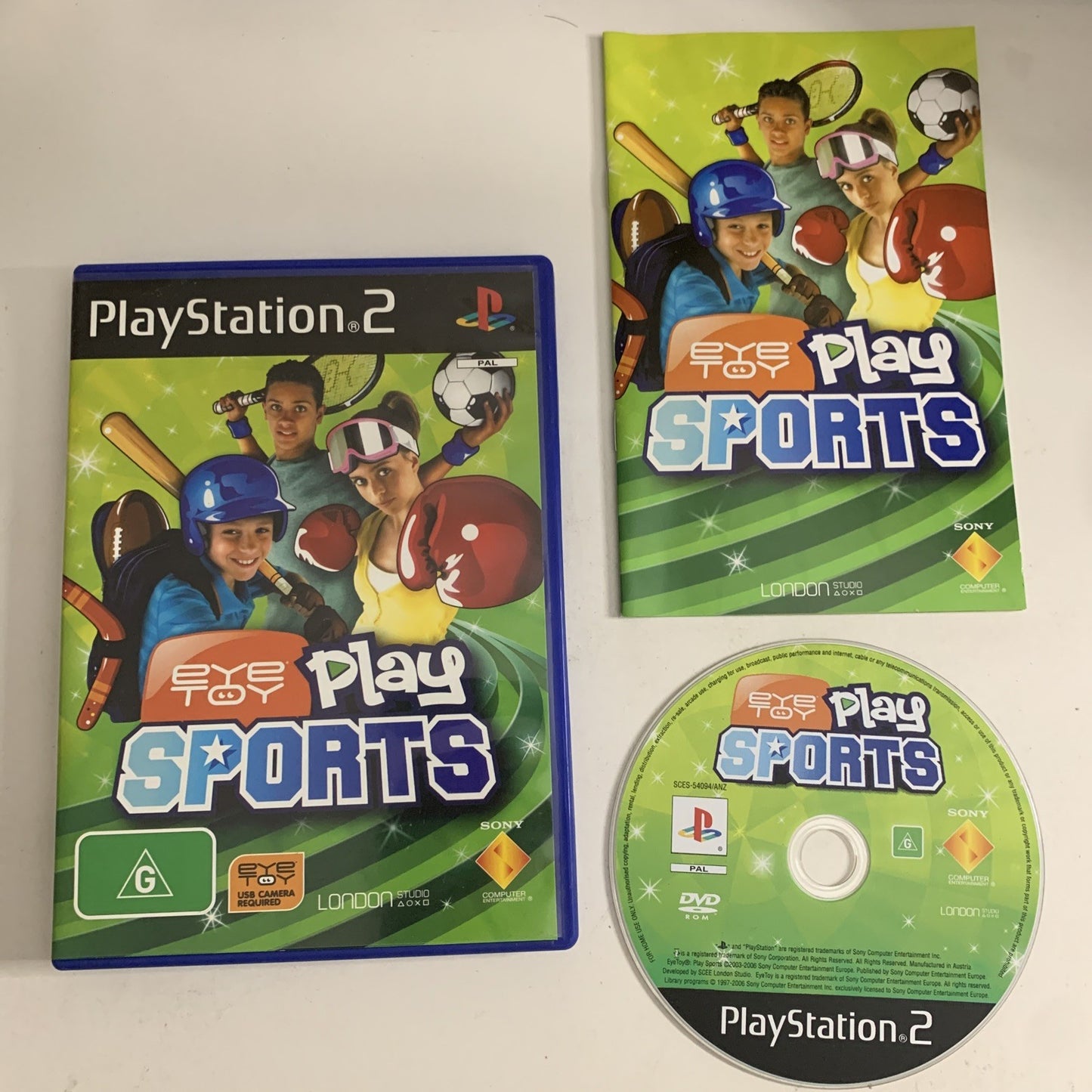EyeToy: Play Sports PS2 Sony PlayStation 2 2006 PAL Game Complete