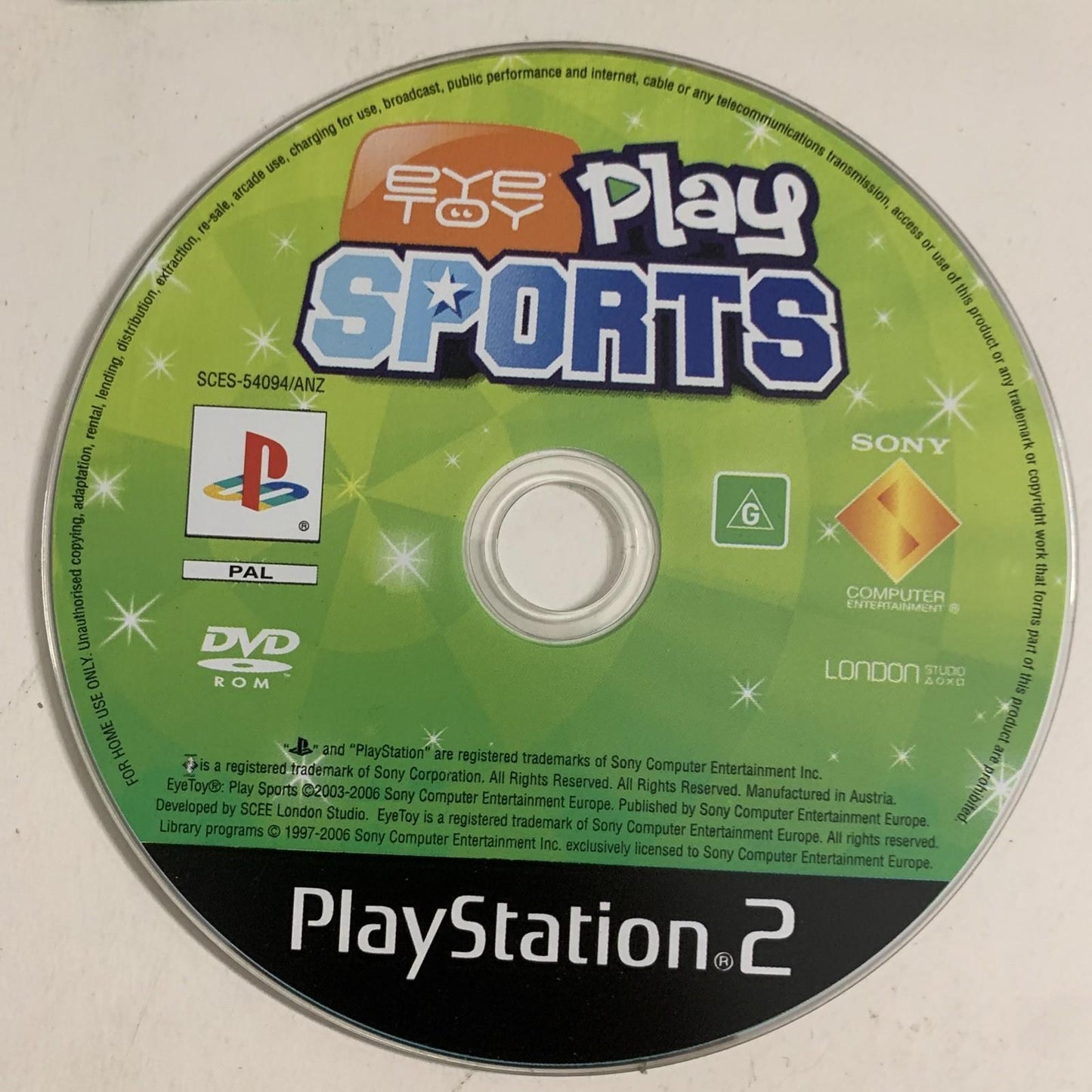 EyeToy: Play Sports PS2 Sony PlayStation 2 2006 PAL Game Complete
