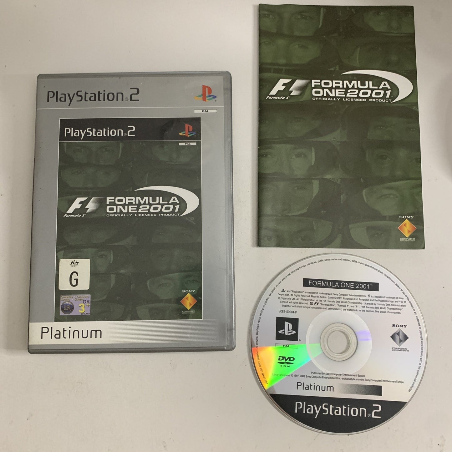 Formula One 2001 PS2 Sony PlayStation 2 PAL Game Complete