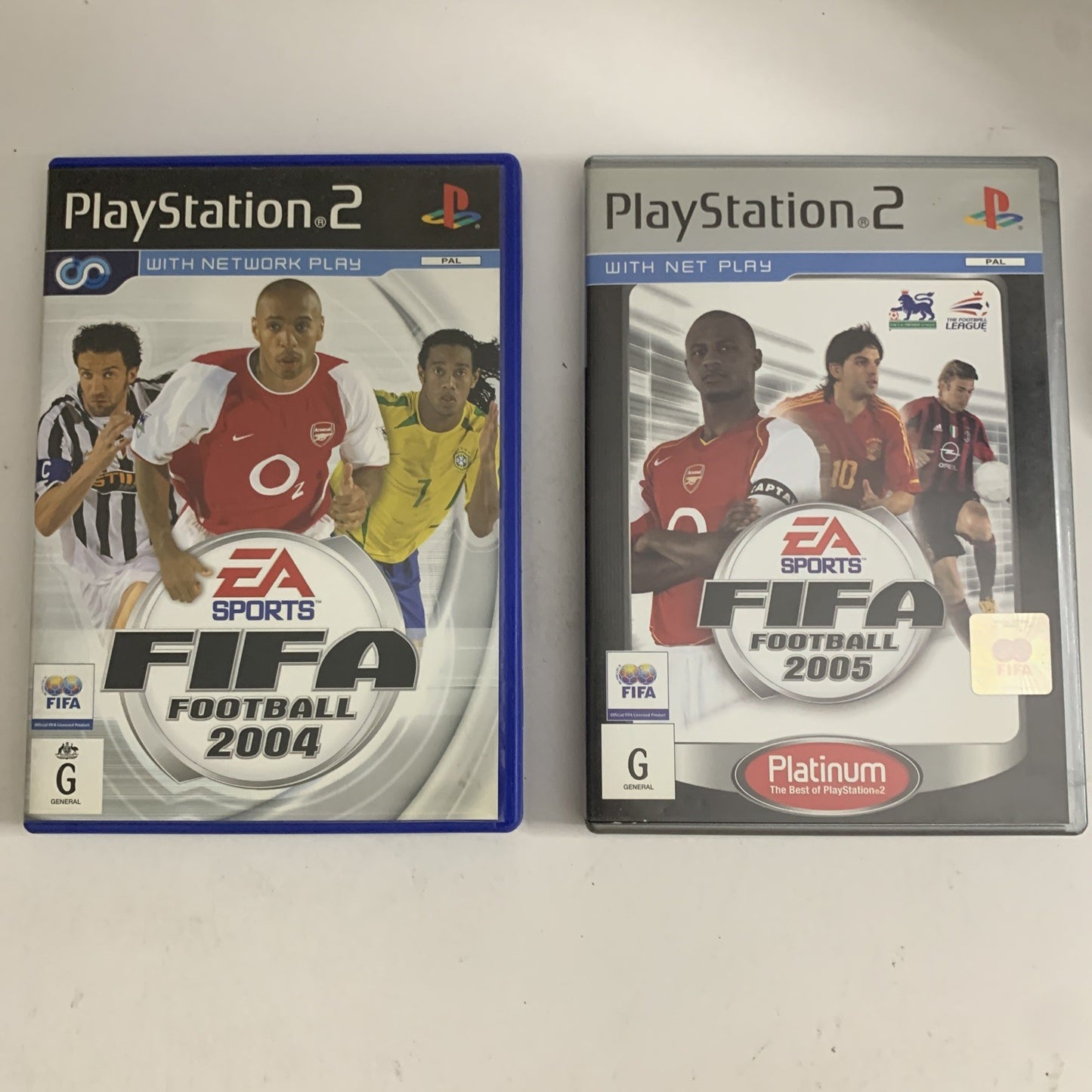 FIFA 2004 + 2005 PS2 Sony PlayStation 2 PAL Football Game