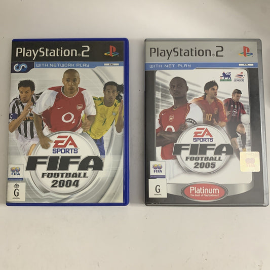 FIFA 2004 + 2005 PS2 Sony PlayStation 2 PAL Football Game