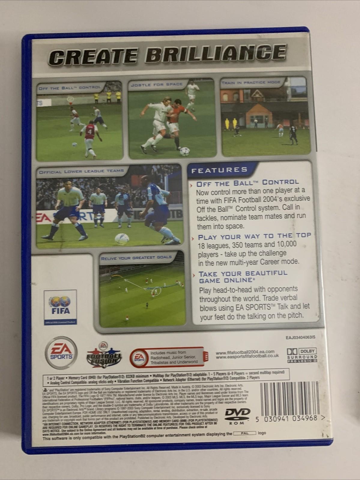 FIFA 2004 + 2005 PS2 Sony PlayStation 2 PAL Football Game