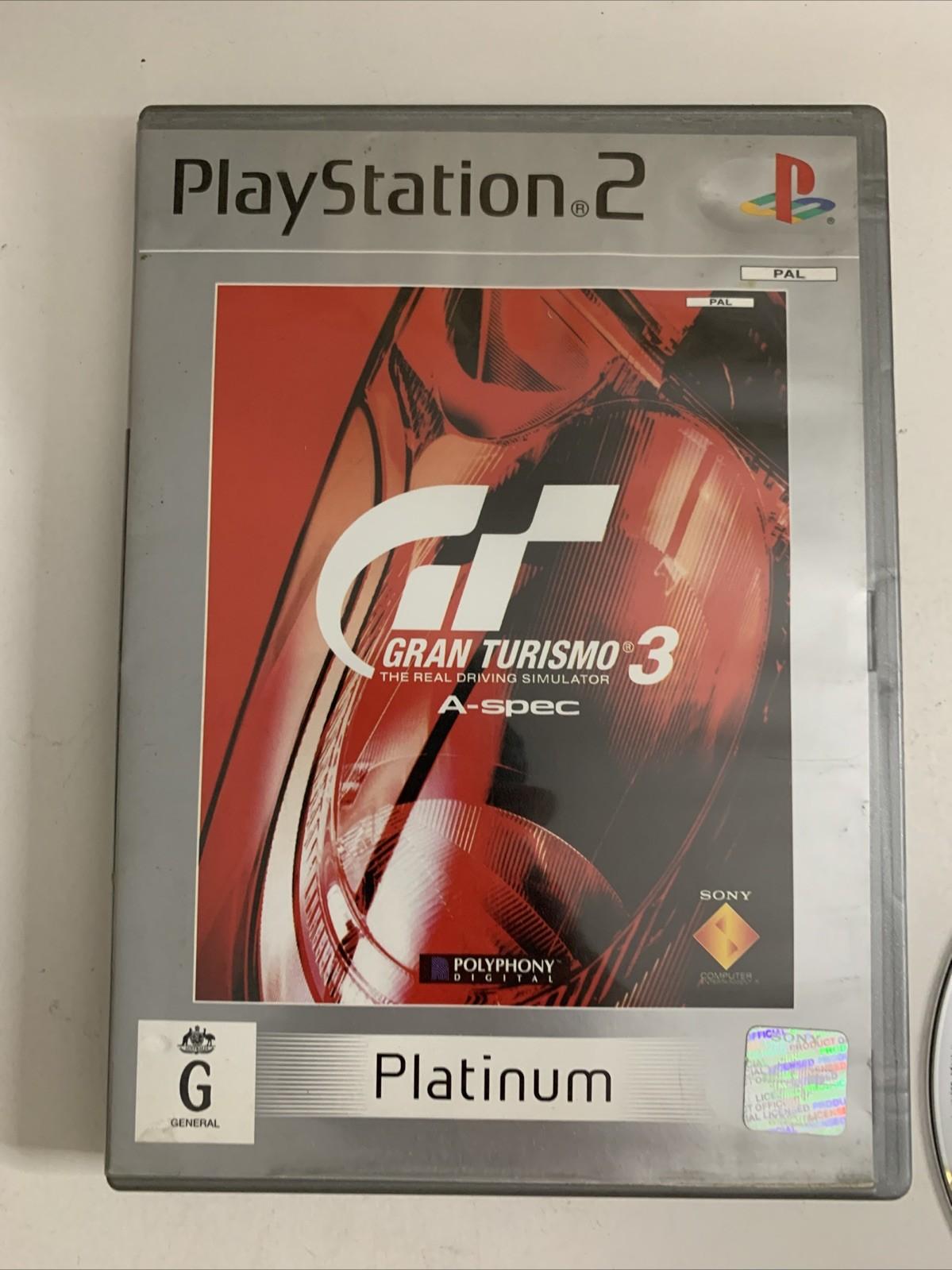 Gran Turismo 3 A-Spec PS2 Sony PlayStation 2 PAL Platinum Game Complete