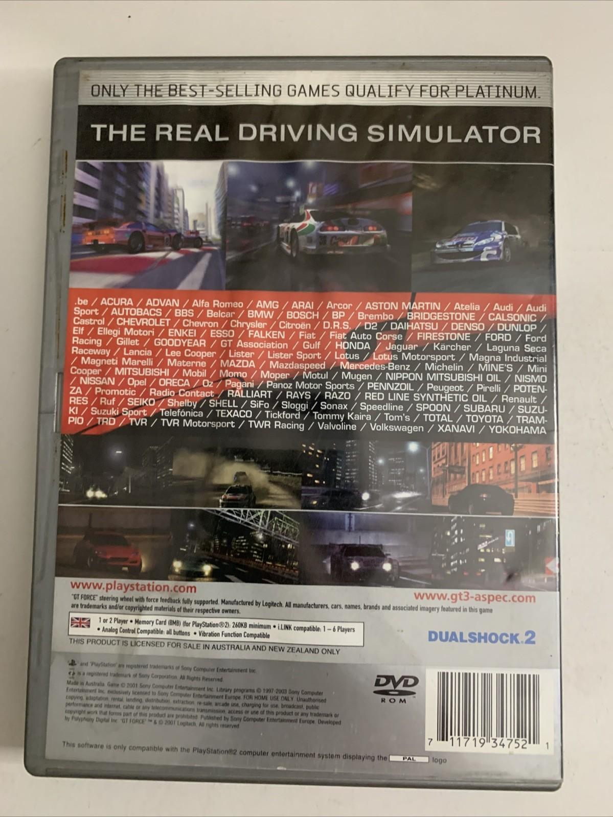 Gran Turismo 3 A-Spec PS2 Sony PlayStation 2 PAL Platinum Game Complete