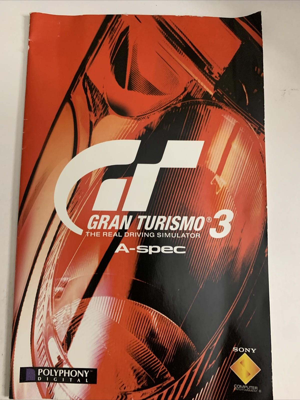 Gran Turismo 3 A-Spec PS2 Sony PlayStation 2 PAL Platinum Game Complete