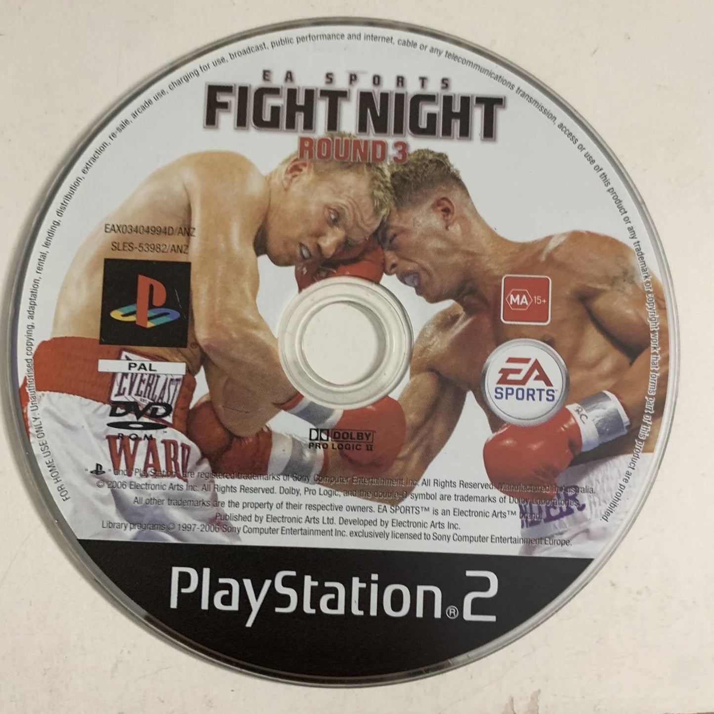 Fight Night Round 3 PS2 PlayStation 2 PAL Boxing Game Complete