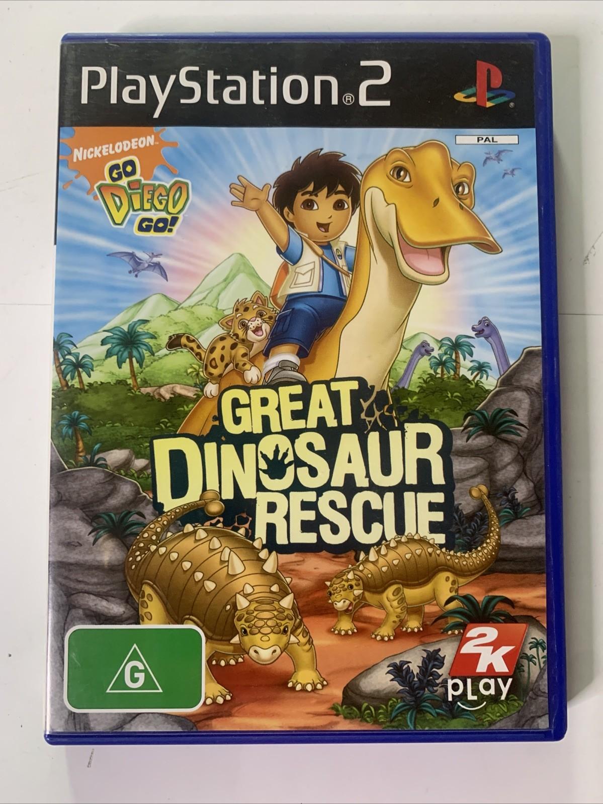 Go Diego Go Dinosaur Rescue PS2 PlayStation 2 PAL Game Complete