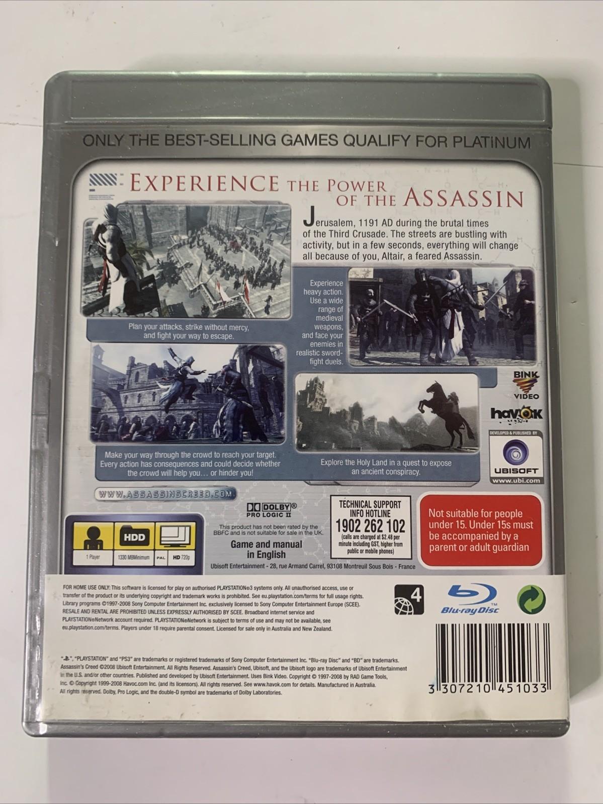 Assassin’s Creed PS3 Sony Playstation Game Complete
