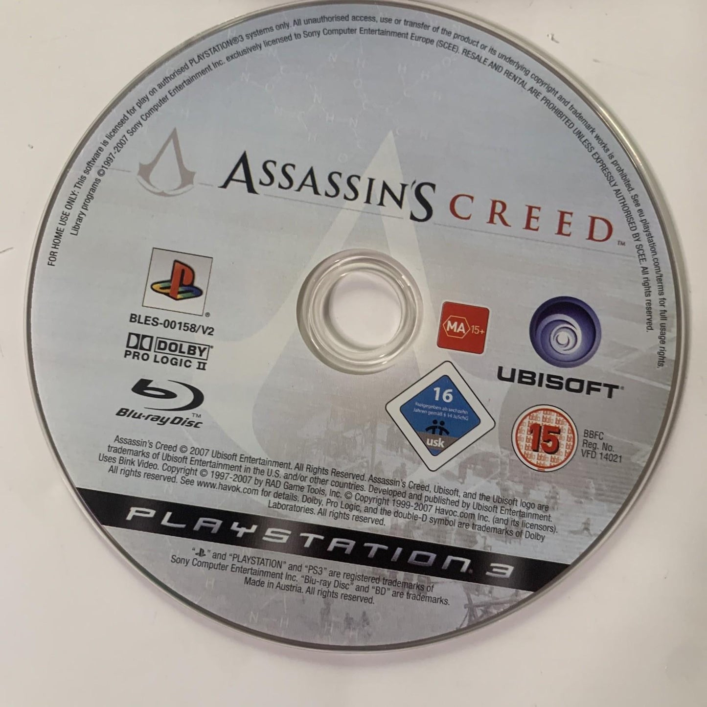 Assassin’s Creed PS3 Sony Playstation Game Complete