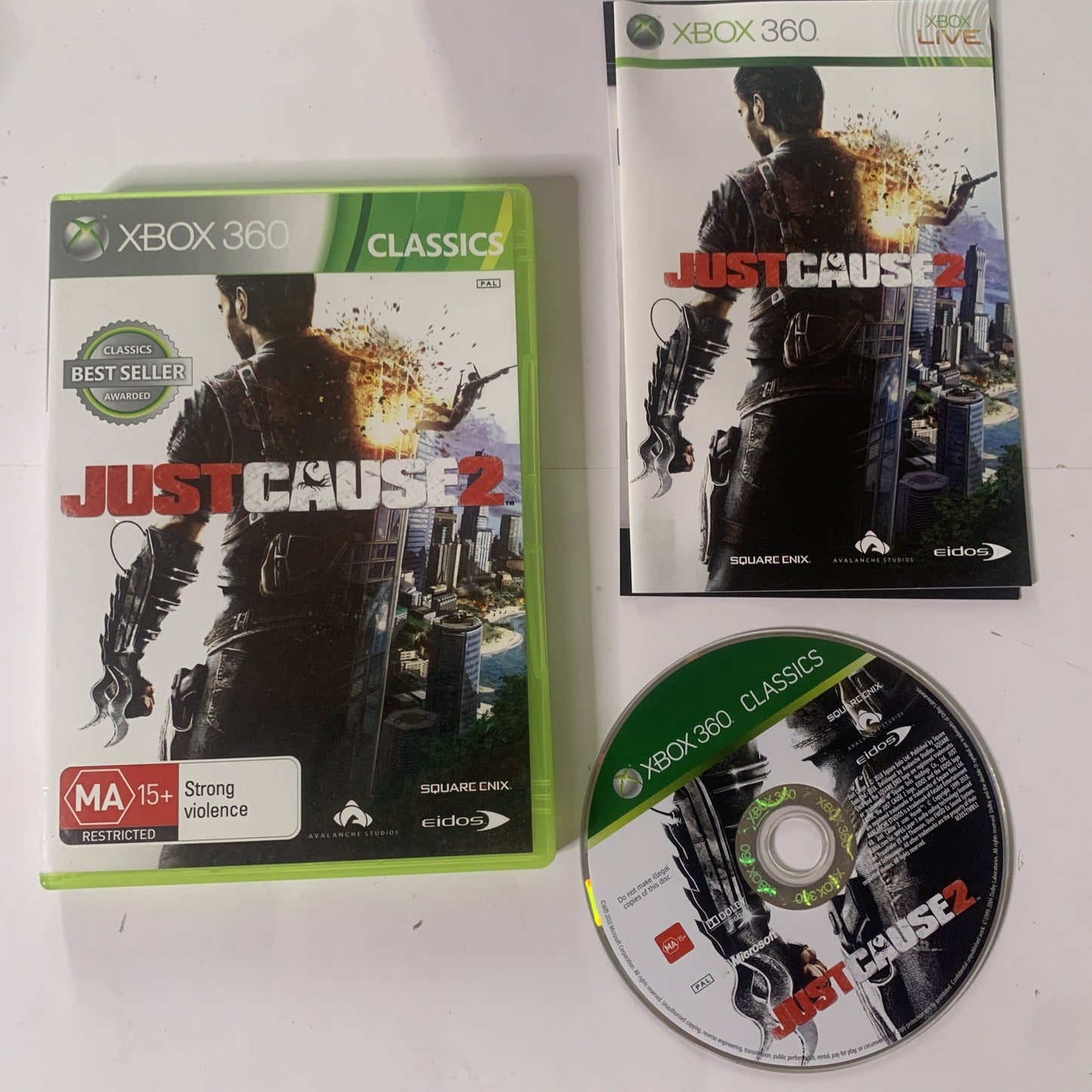 Just Cause 2 Microsoft XBOX 360 PAL Game  Complete