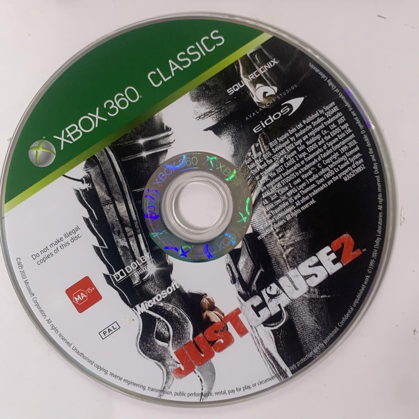 Just Cause 2 Microsoft XBOX 360 PAL Game  Complete