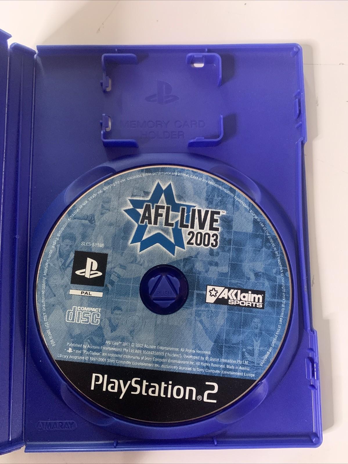 AFL Live 2003 PS2 Sony PlayStation 2 PAL Game