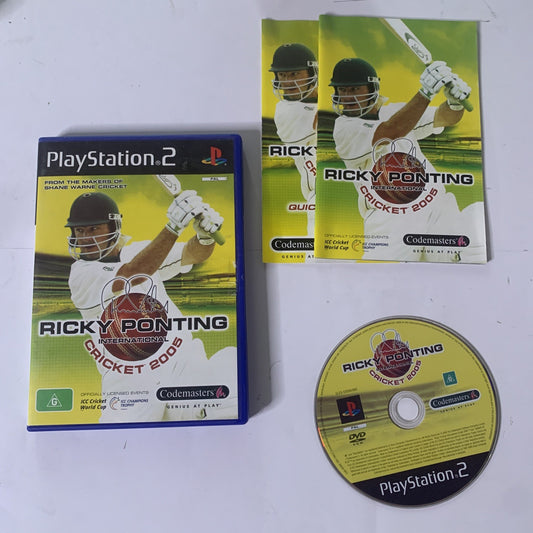 Ricky Ponting International Cricket 2005 PS2 Playstation 2 PAL Game Complete