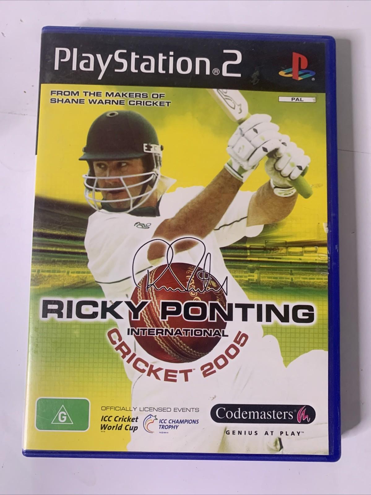 Ricky Ponting International Cricket 2005 PS2 Playstation 2 PAL Game Complete