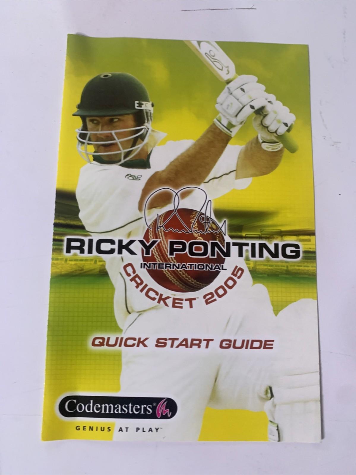 Ricky Ponting International Cricket 2005 PS2 Playstation 2 PAL Game Complete