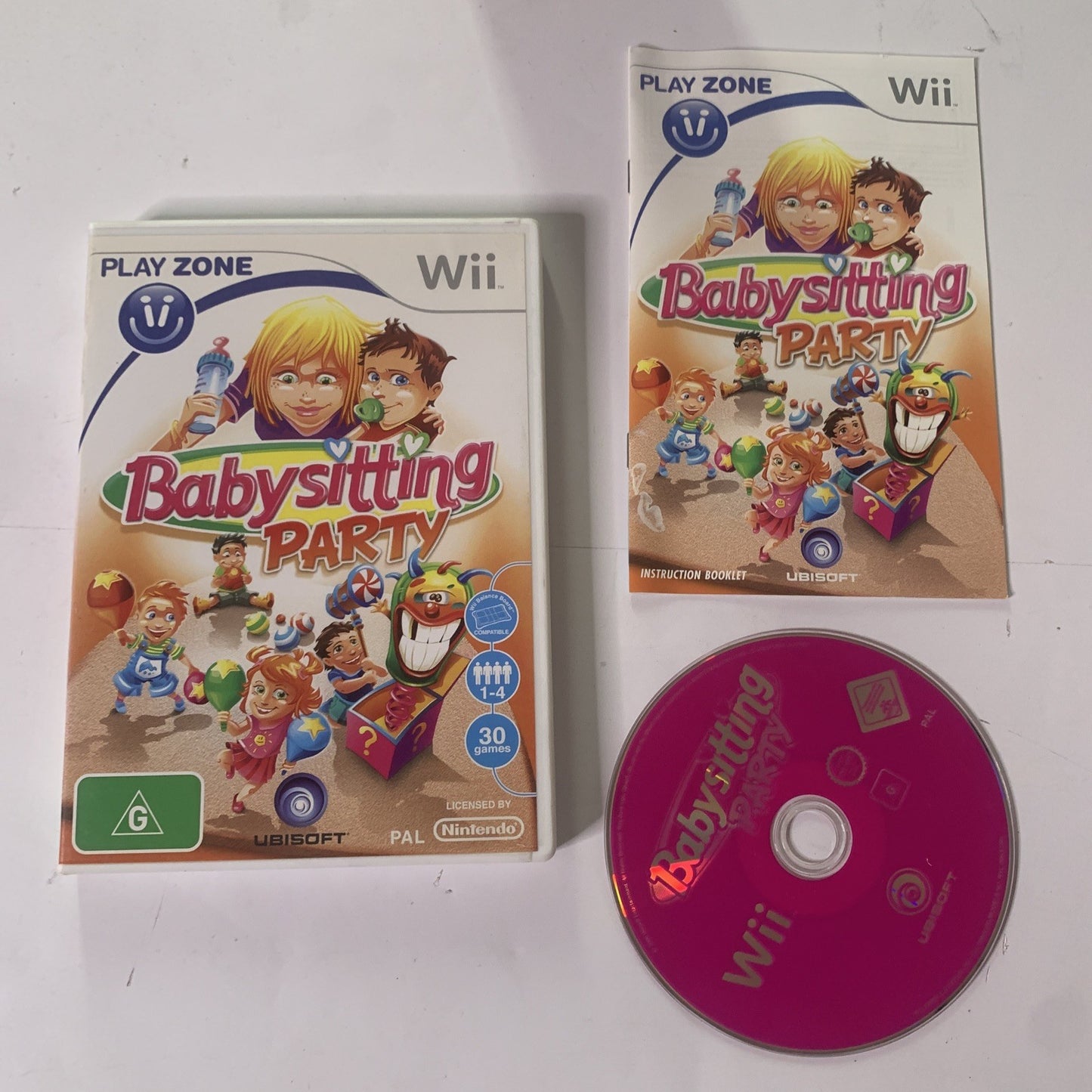 Babysitting Party Nintendo Wii PAL Game Complete