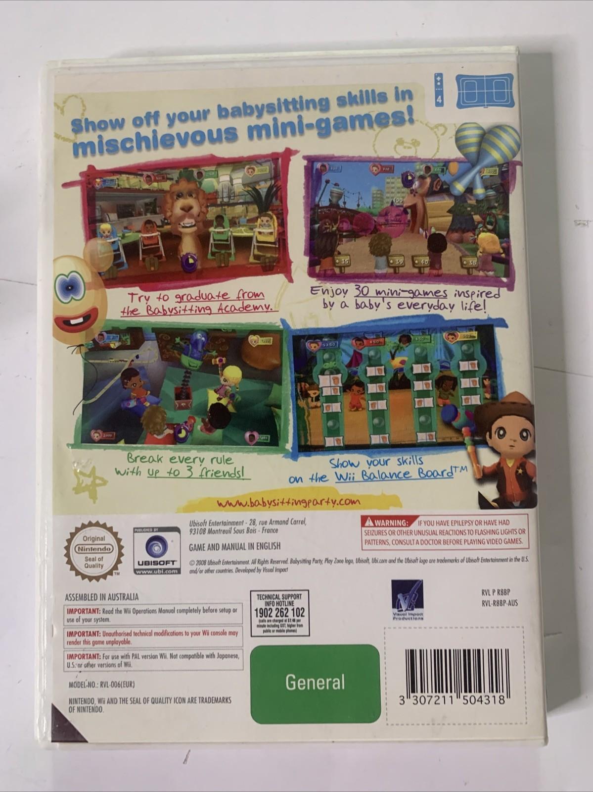 Babysitting Party Nintendo Wii PAL Game Complete