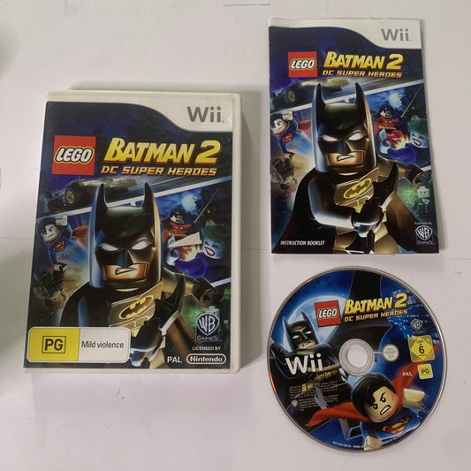 LEGO Batman Super Heroes 2 Nintendo Wii PAL Game Complete